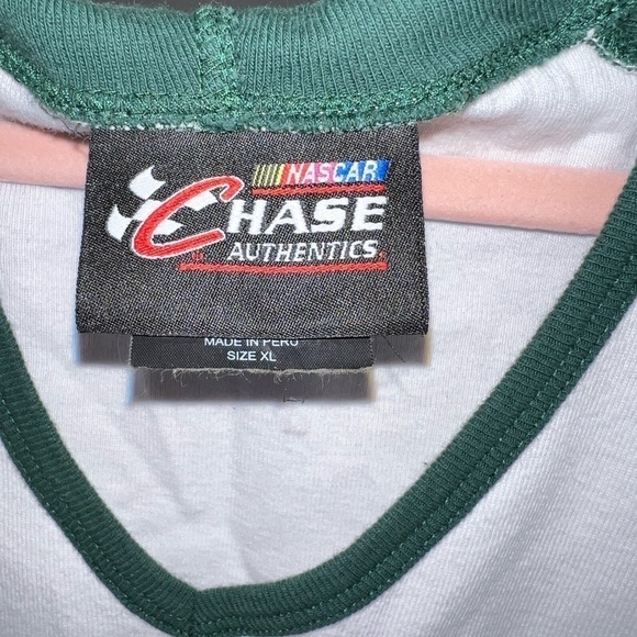 Vintage NASCAR Chase Authentics Dale Jr 88 3/4 Sleeve V-Neck Hoodie Size XL - Picture 3 of 8
